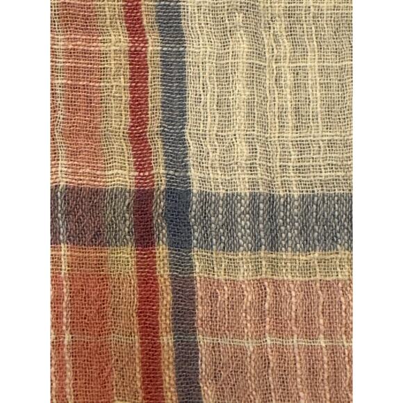 XL Carbon 2 Cobalt Red Plaid Long Sleeve Button Up Shirt - Picture 5 of 10